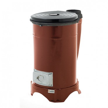 36x60 Circle Steel Lid Bucket Stove - Front / Bottom