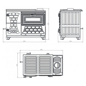 Four Star Range - Brick / Cast Iron