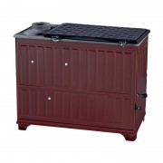 Saloon Double Oven - Brick / Cast Iron