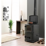 Saloon Lux Fireplace - Brick / Cast Iron